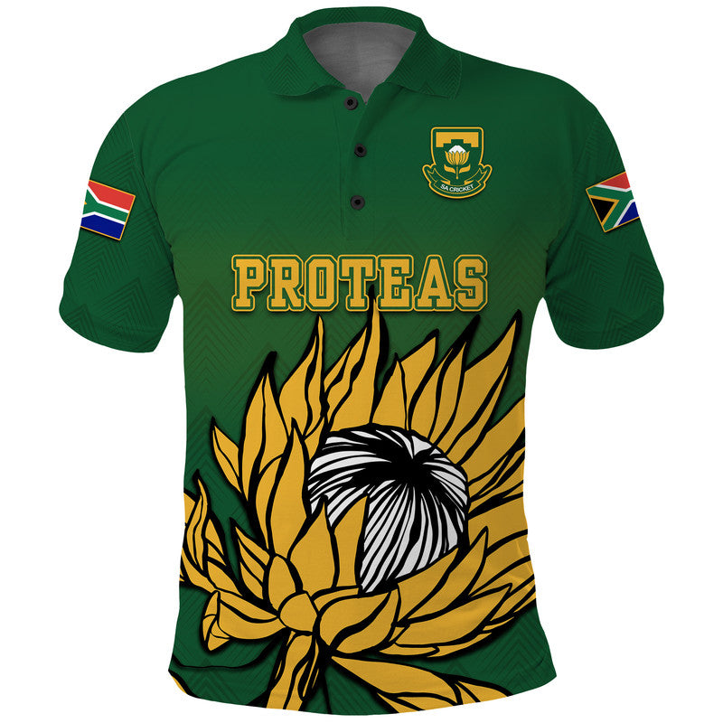 Custom South Africa National Cricket Team Polo Shirt Proteas Sport Green Style - Wonder Print Shop