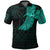 Viking Clothing Viking Odins Raven Tattoo Cyan Version Polo Shirt RLT12 - Wonder Print Shop