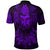 Viking Clothing Viking Odin Raven Tattoo Style Purple Version Polo Shirt RLT12 - Wonder Print Shop