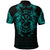 Viking Clothing Viking Compass Vegvisir Tattoo Cyan Version Polo Shirt RLT12 - Wonder Print Shop