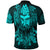 Viking Clothing Viking Odin Raven Tattoo Style Cyan Version Polo Shirt RLT12 - Wonder Print Shop