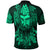 Viking Clothing Viking Odin Raven Tattoo Style Green Version Polo Shirt RLT12 - Wonder Print Shop