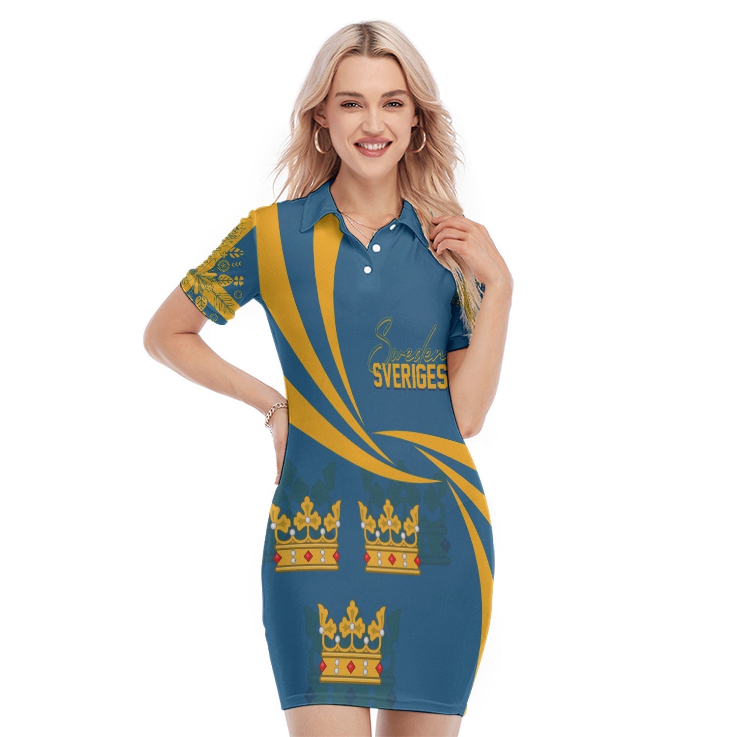 sweden-three-crowns-polo-dress-heja-sverige