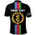 Custom Eritrea Polo Shirt Striped Black LT13 - Wonder Print Shop