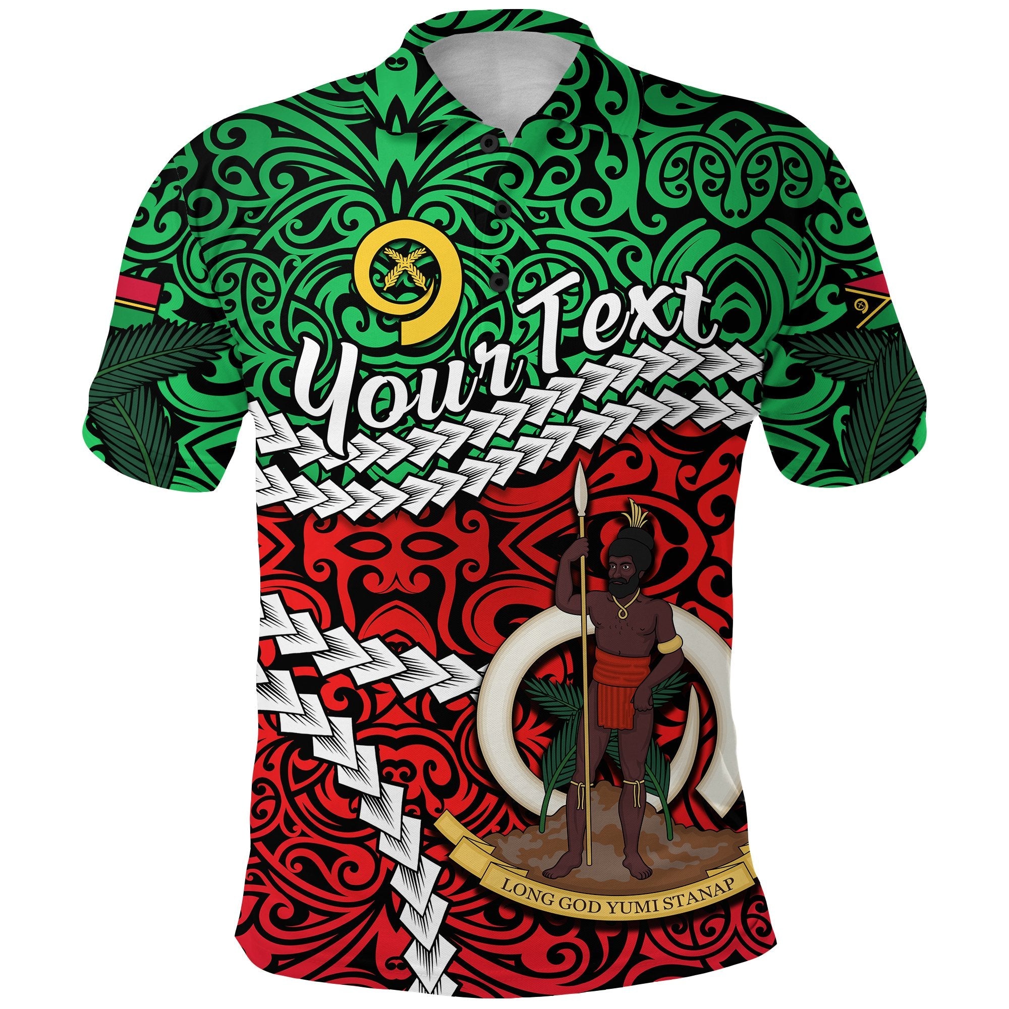 Custom Vanuatu Polo Shirt Simple LT13 - Wonder Print Shop