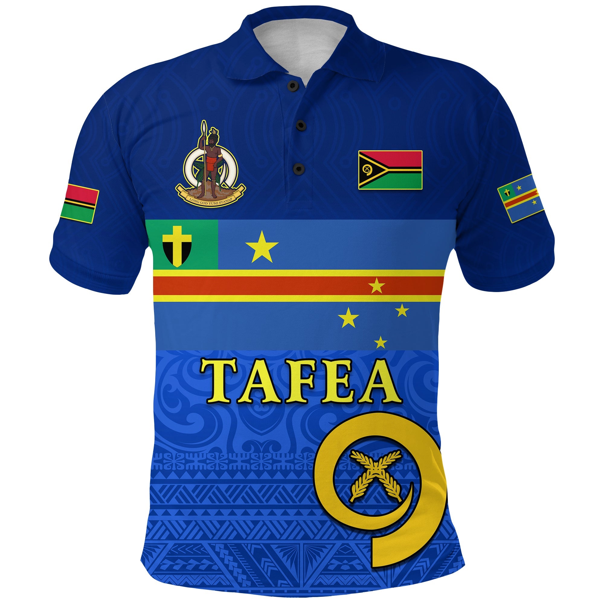 SAMMY SAMU Tafea Province Polo Shirt Vanuatu Proud LT13 - Wonder Print Shop