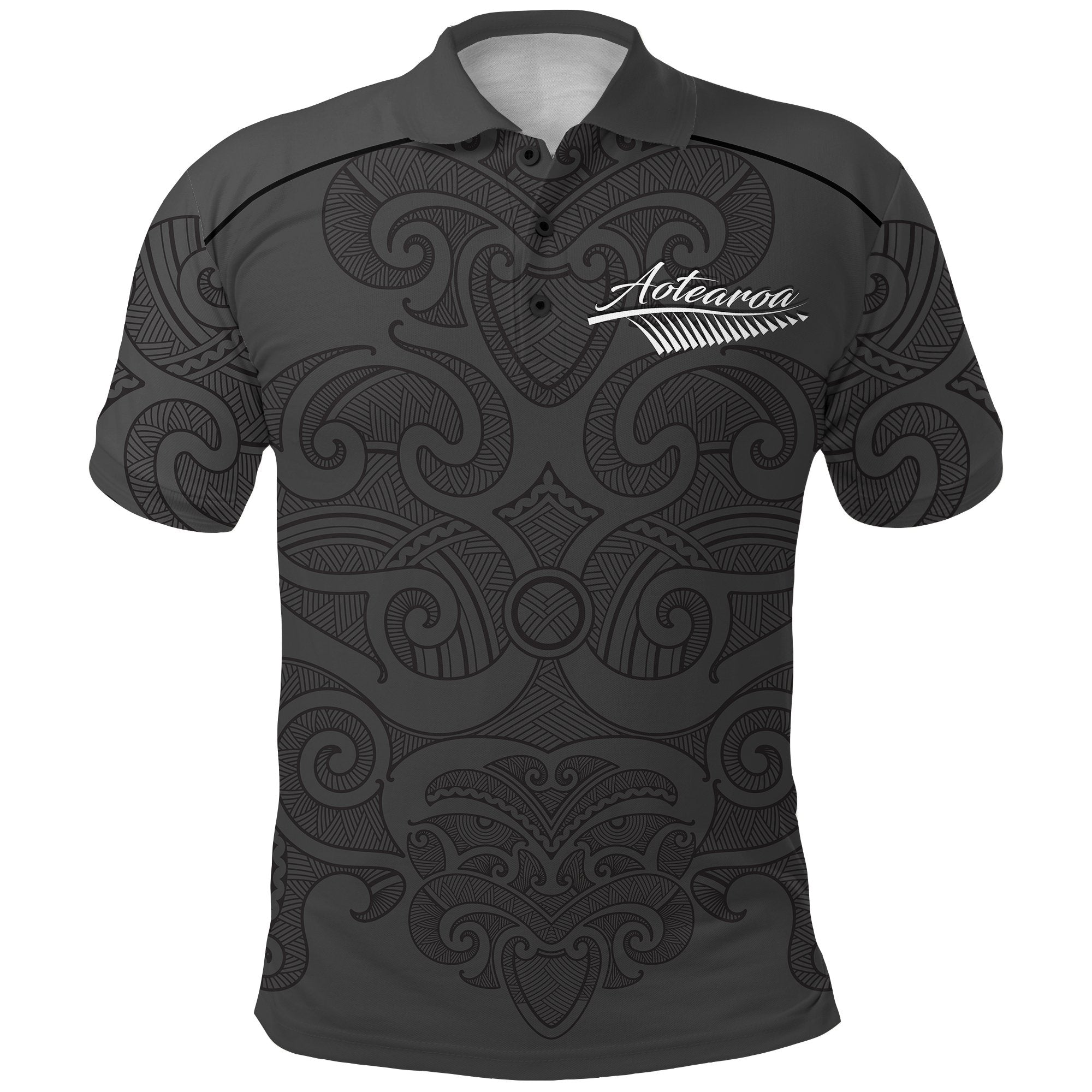 Maori 2021 Polo Shirt Aotearoa Tattoo LT13 - Wonder Print Shop