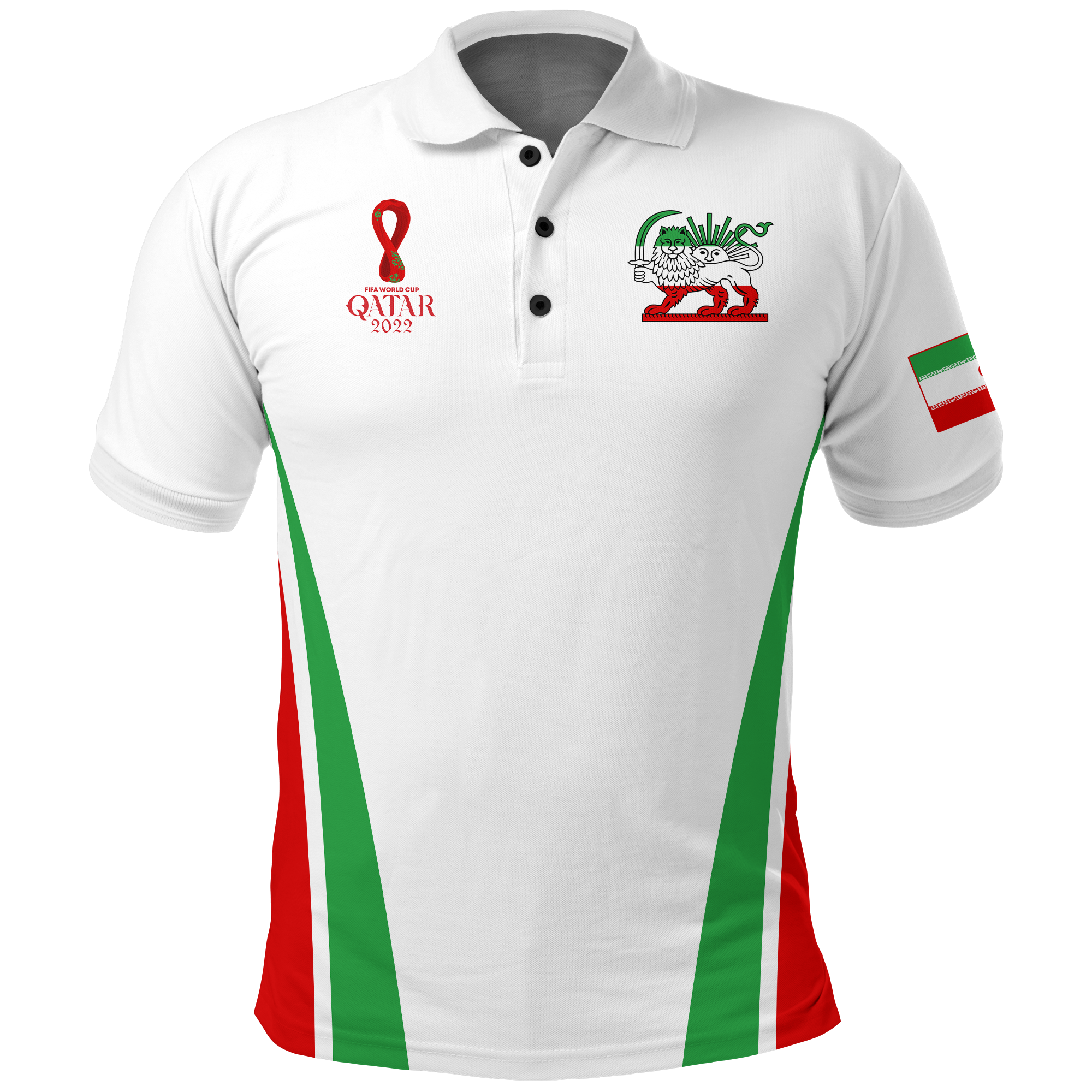 Iran Polo Shirt Football 2022 LT2 - Wonder Print Shop