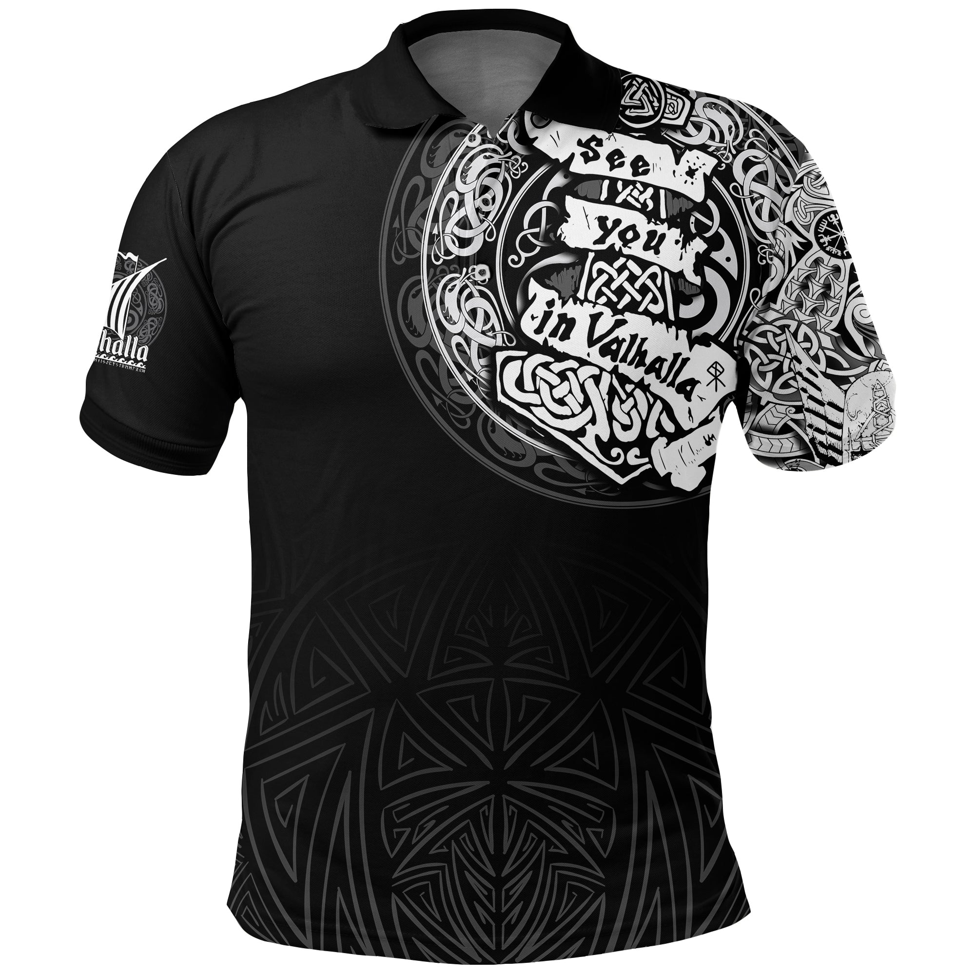 Viking Polo Shirt See You In Valhalla RLT12 - Wonder Print Shop