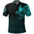 Viking Polo Shirt The Raven Of Odin Rune Cyan RLT12 - Wonder Print Shop