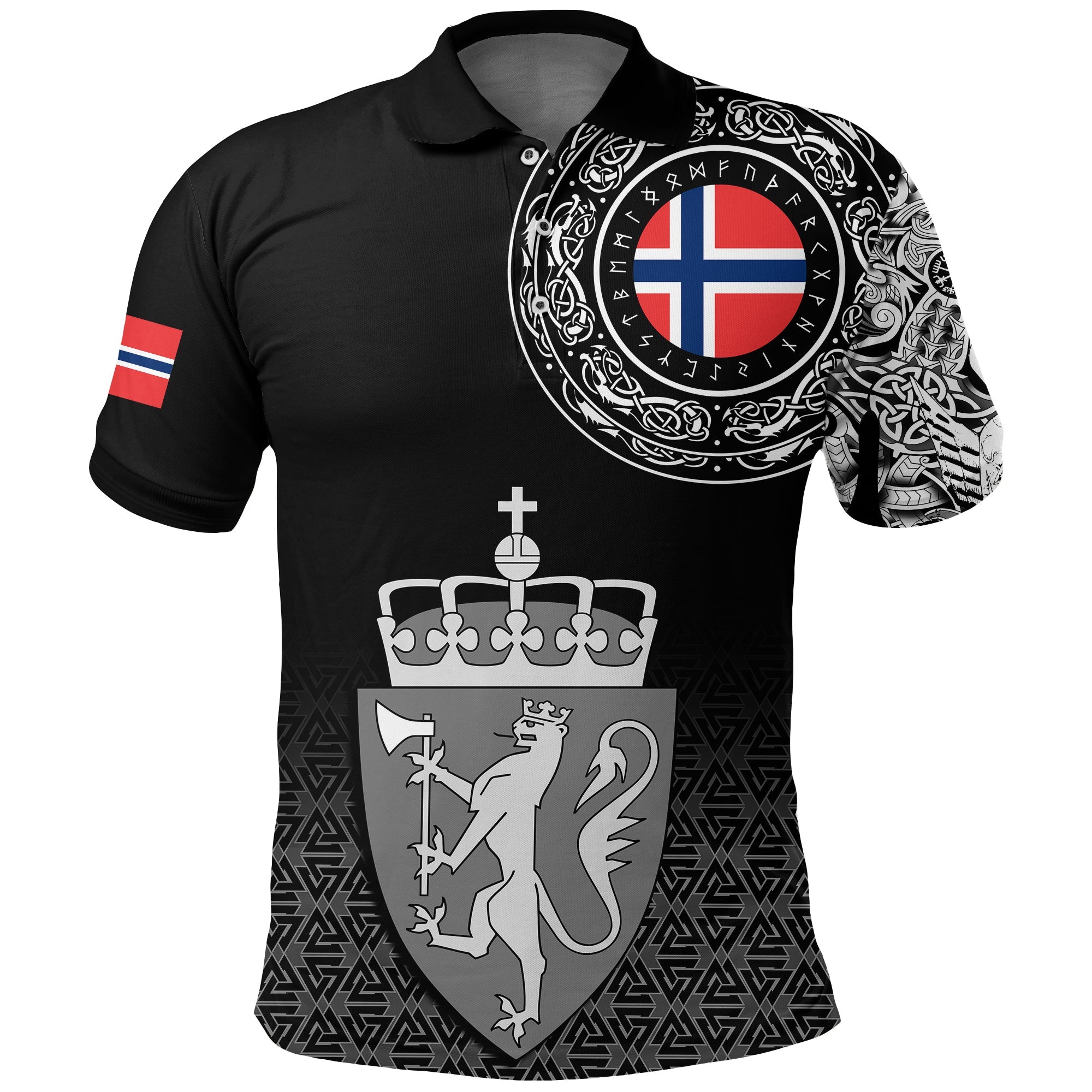 Viking Polo Shirt Norway Coat Of Arms RLT12 - Wonder Print Shop