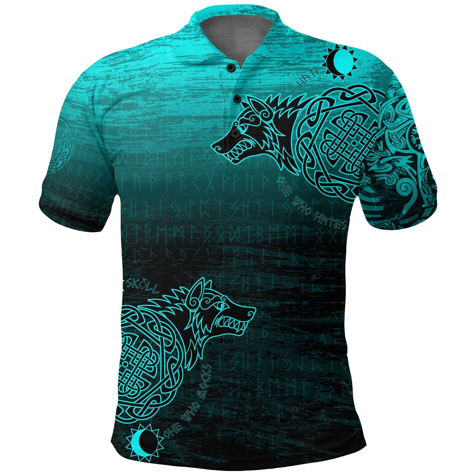 Viking Polo Shirt, Skoll and Hati RLT12 - Wonder Print Shop