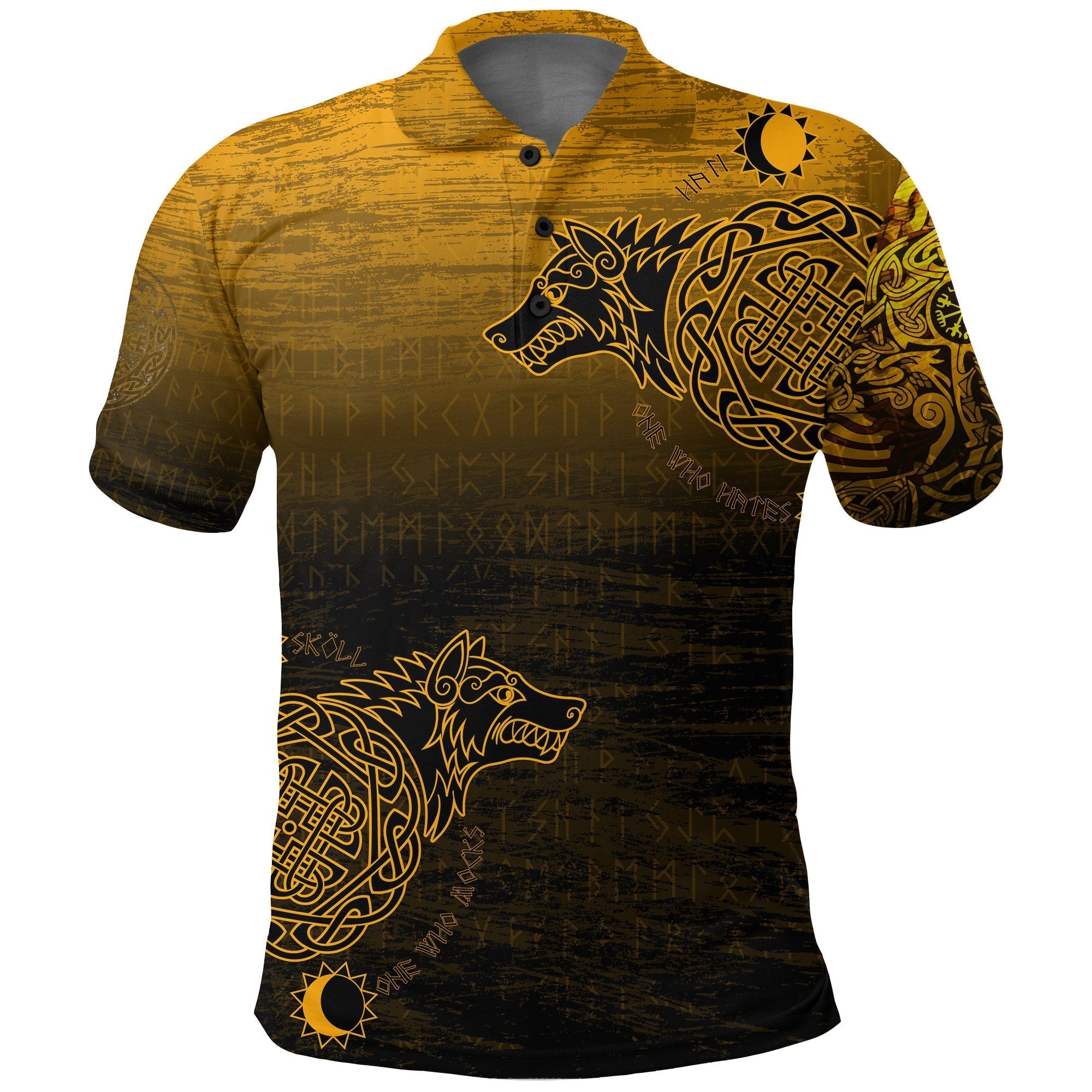 Viking Polo Shirt, Skoll and Hati RLT12 - Wonder Print Shop