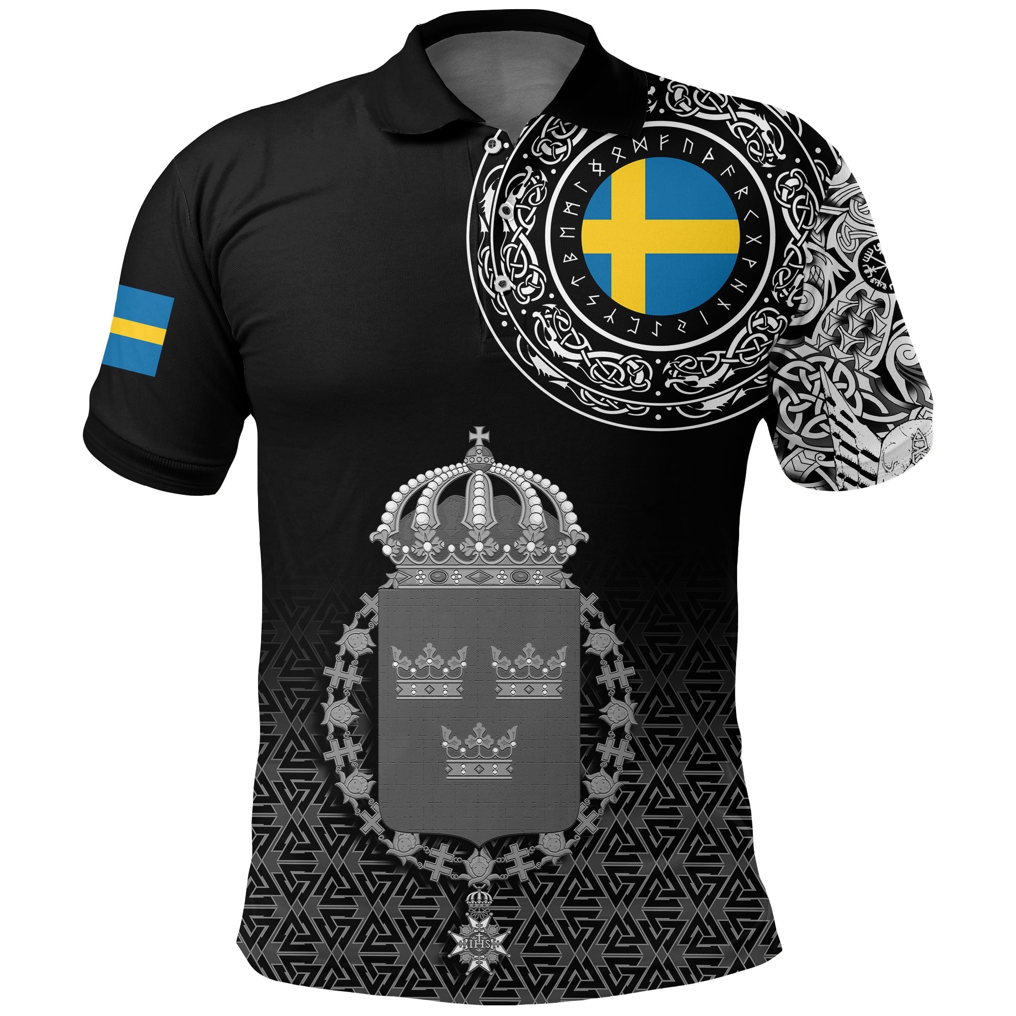 viking-polo-shirt-sweden-coat-of-arms