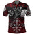 Viking Polo Shirt Raven Of Odin and Symbol Viking On Blood Background RLT12 - Wonder Print Shop