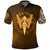 Viking Polo Shirt Gold Spear Of The God Odin Gungnir and Two Gold Ravens RLT12 - Wonder Print Shop