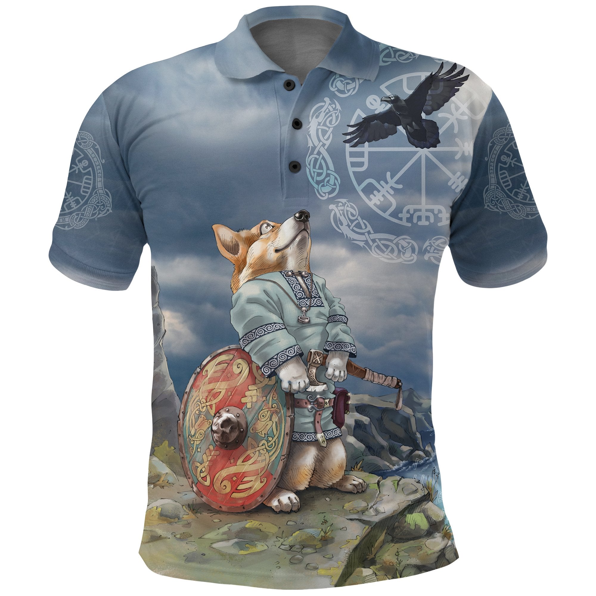 Viking Polo Shirt, Corgi RLT12 - Wonder Print Shop