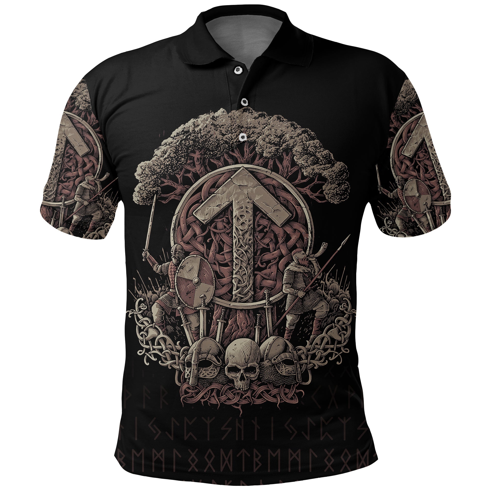 Viking Polo Shirt Teiwaz Rune RLT12 - Wonder Print Shop