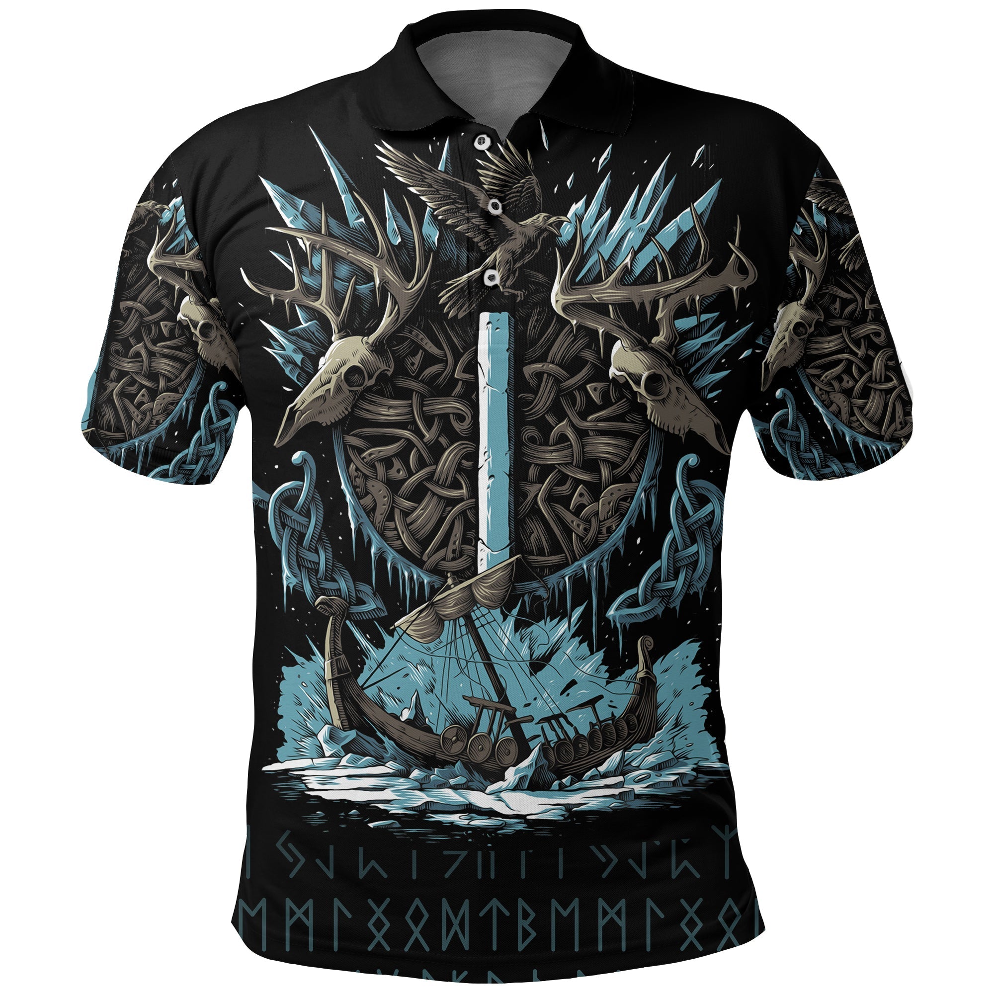 Viking Polo Shirt Isaz Rune RLT12 - Wonder Print Shop