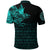 Viking Polo Shirt The Raven Of Odin Rune Cyan RLT12 - Wonder Print Shop