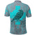 Viking Polo Shirt Odins Celtic Raven Scandinavian Tattoo Style Cyan RLT12 - Wonder Print Shop