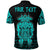 Custom Viking Tyr Tattoo Cyan Polo Shirt RLT12 - Wonder Print Shop