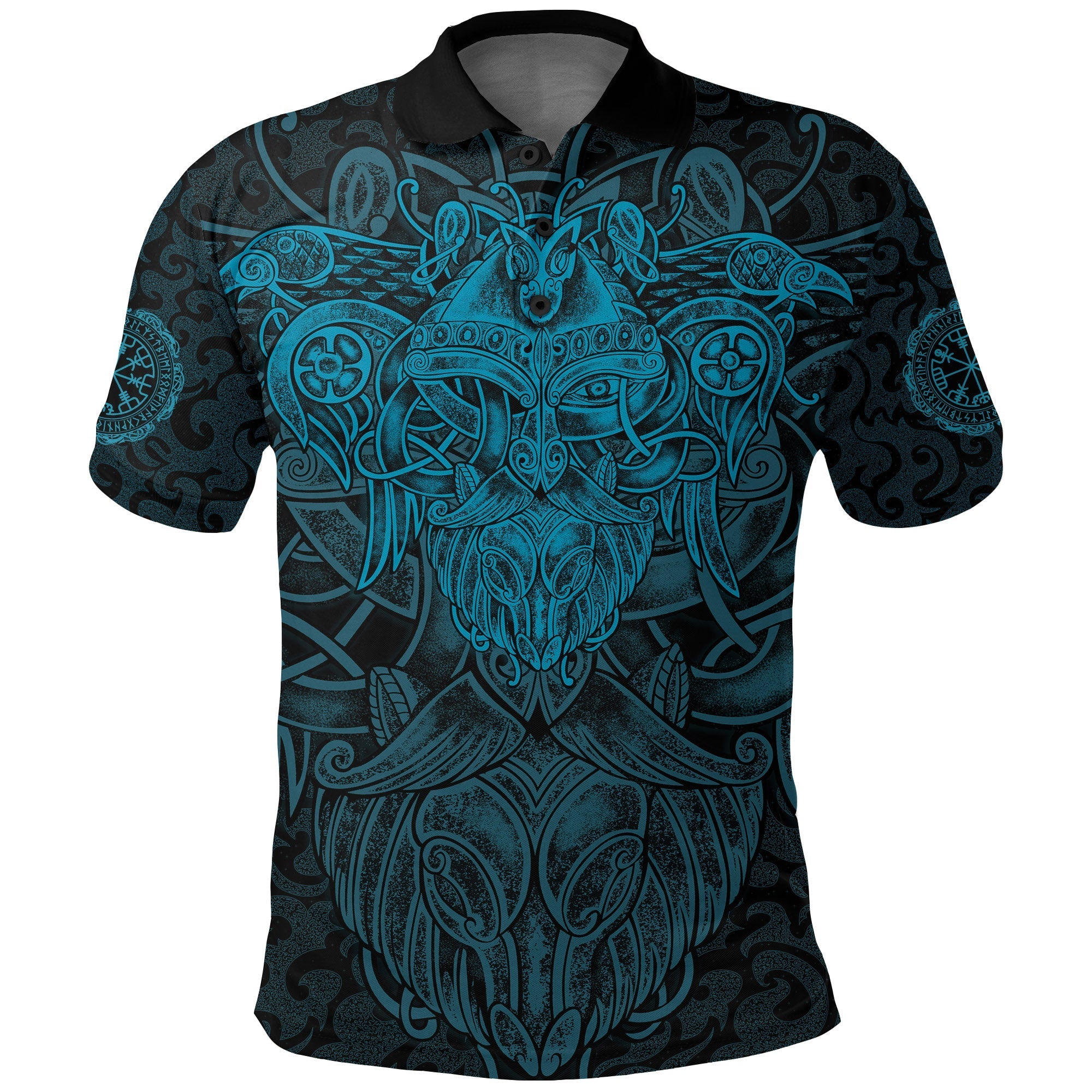 Viking Polo Shirt Odin With Raven RLT12 - Wonder Print Shop