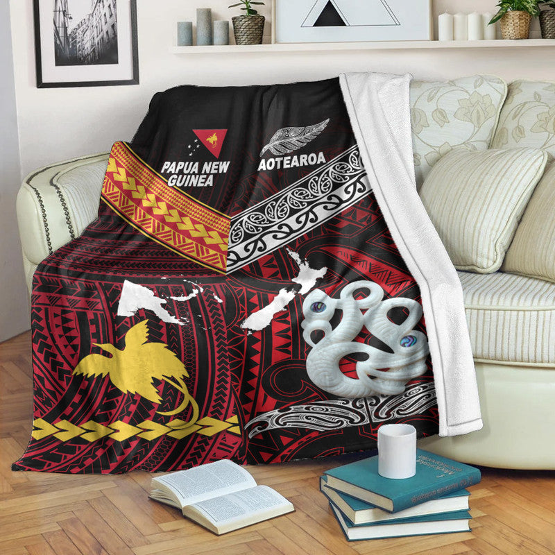 new-zealand-and-papua-new-guinea-premium-blanket-together-red