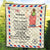 (Custom) Father Day Premium Quilt Letter From Daughter Simple Style NO.1 LT8 - Wonder Print Shop