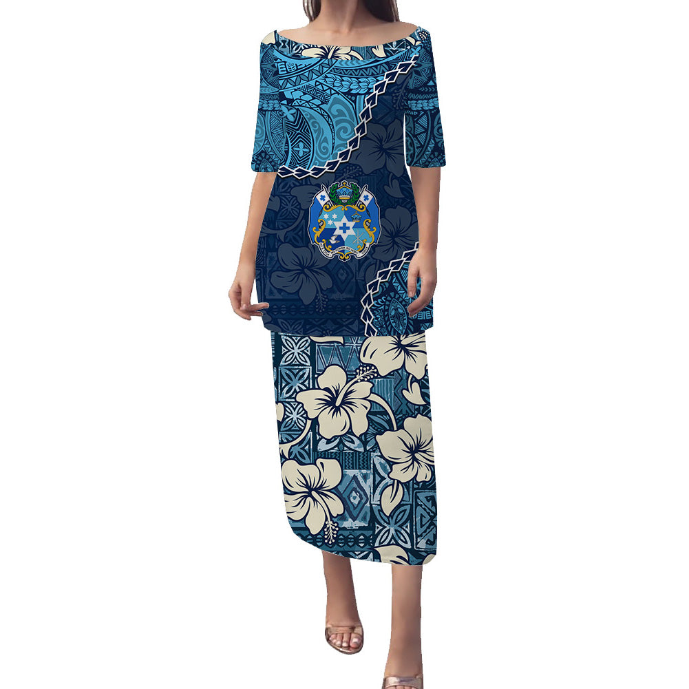 Tonga Puletaha Dress Tapa Pattern Style LT9