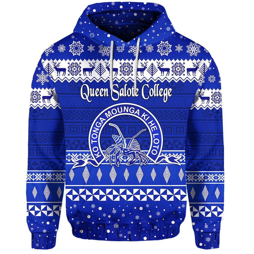 Queen Salote College Christmas Hoodie Simple Style LT8 - Wonder Print Shop