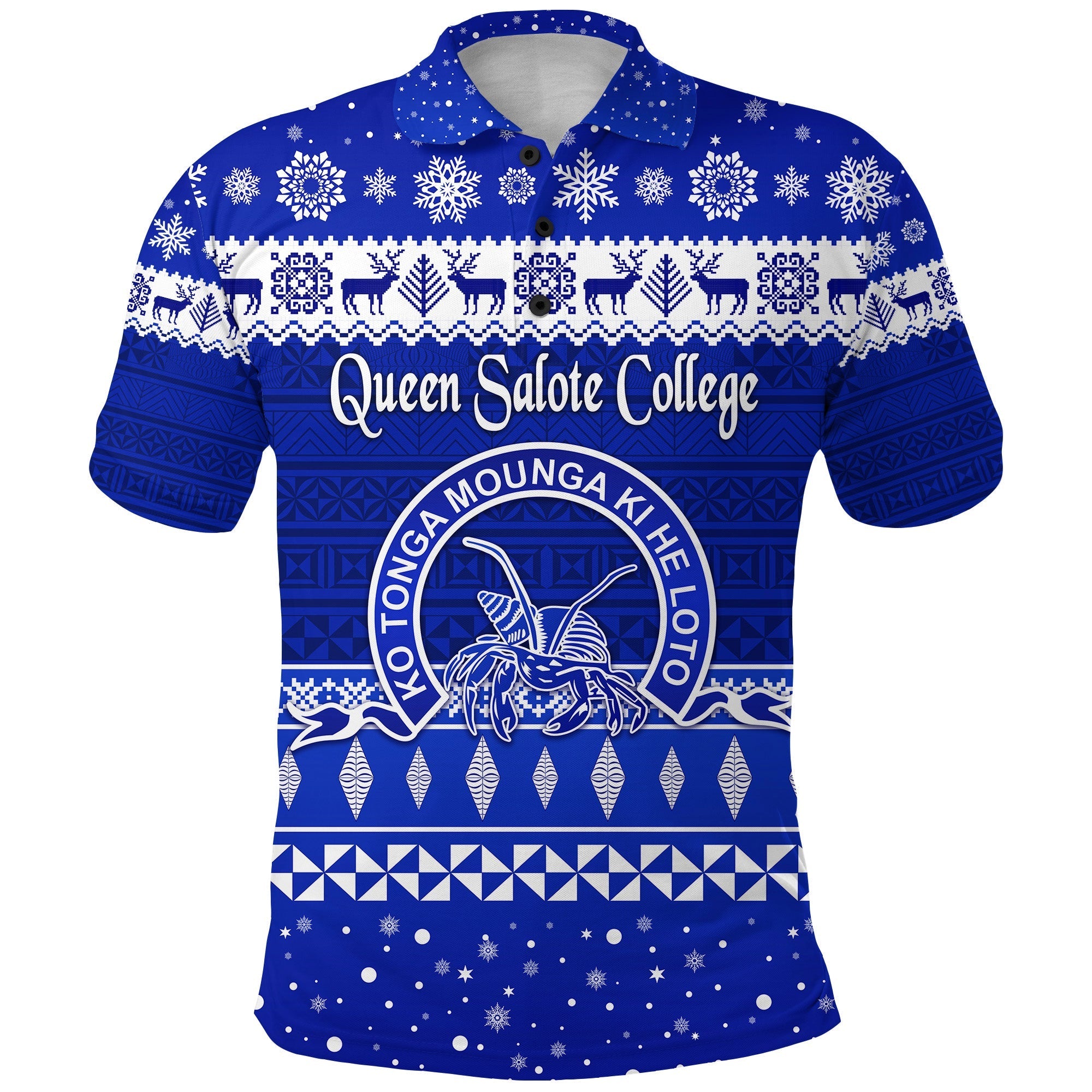 Queen Salote College Polo Shirt Christmas Simple Style LT8 - Wonder Print Shop