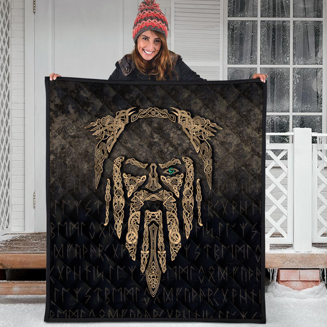 viking-quilt-eye-of-odin-gold-version-quilt