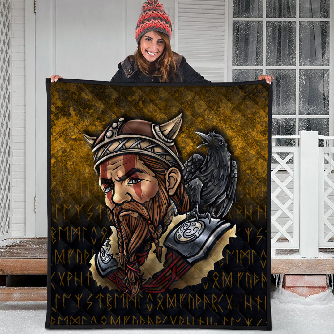 viking-quilt-viking-warrior-odin-valhalla-raven-quilt