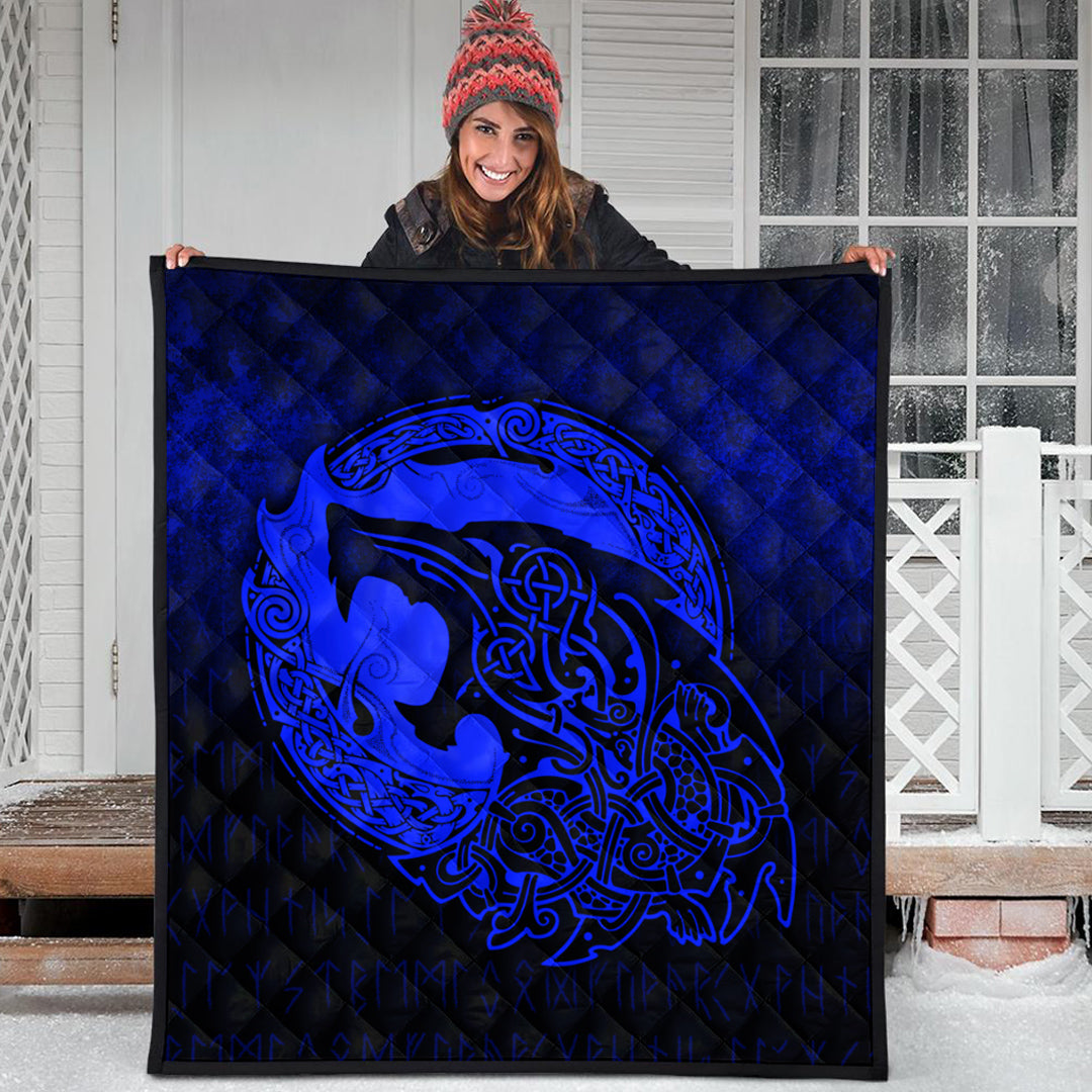 viking-quilt-fenrir-viking-3d-tattoo-blue-version-quilt