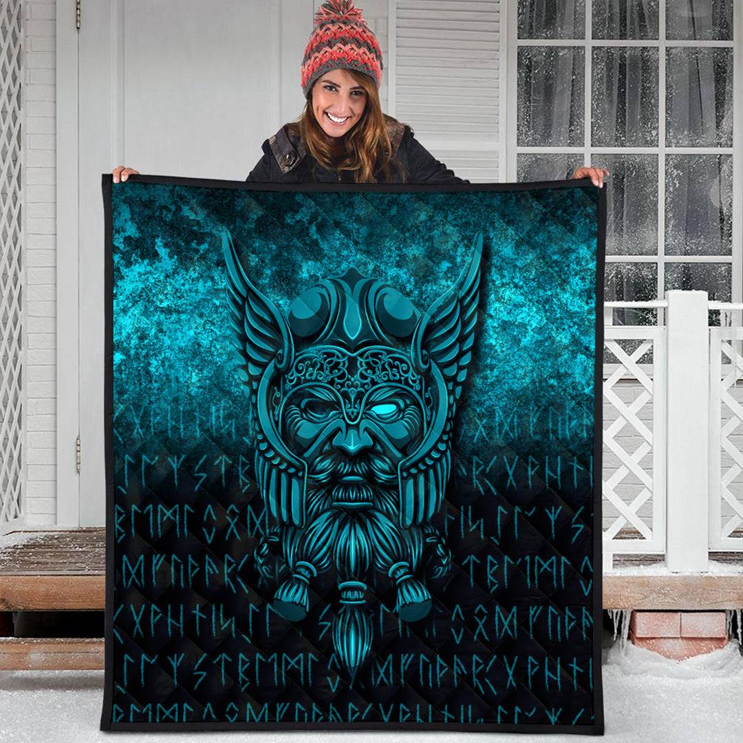 viking-quilt-viking-odin-allfather-in-asgard-cyan-version-quilt