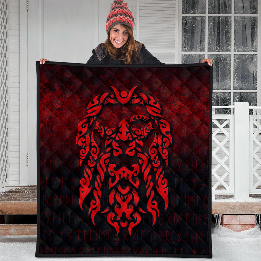 viking-quilt-viking-god-odin-allfather-in-asgard-raven-god-red-version-quilt