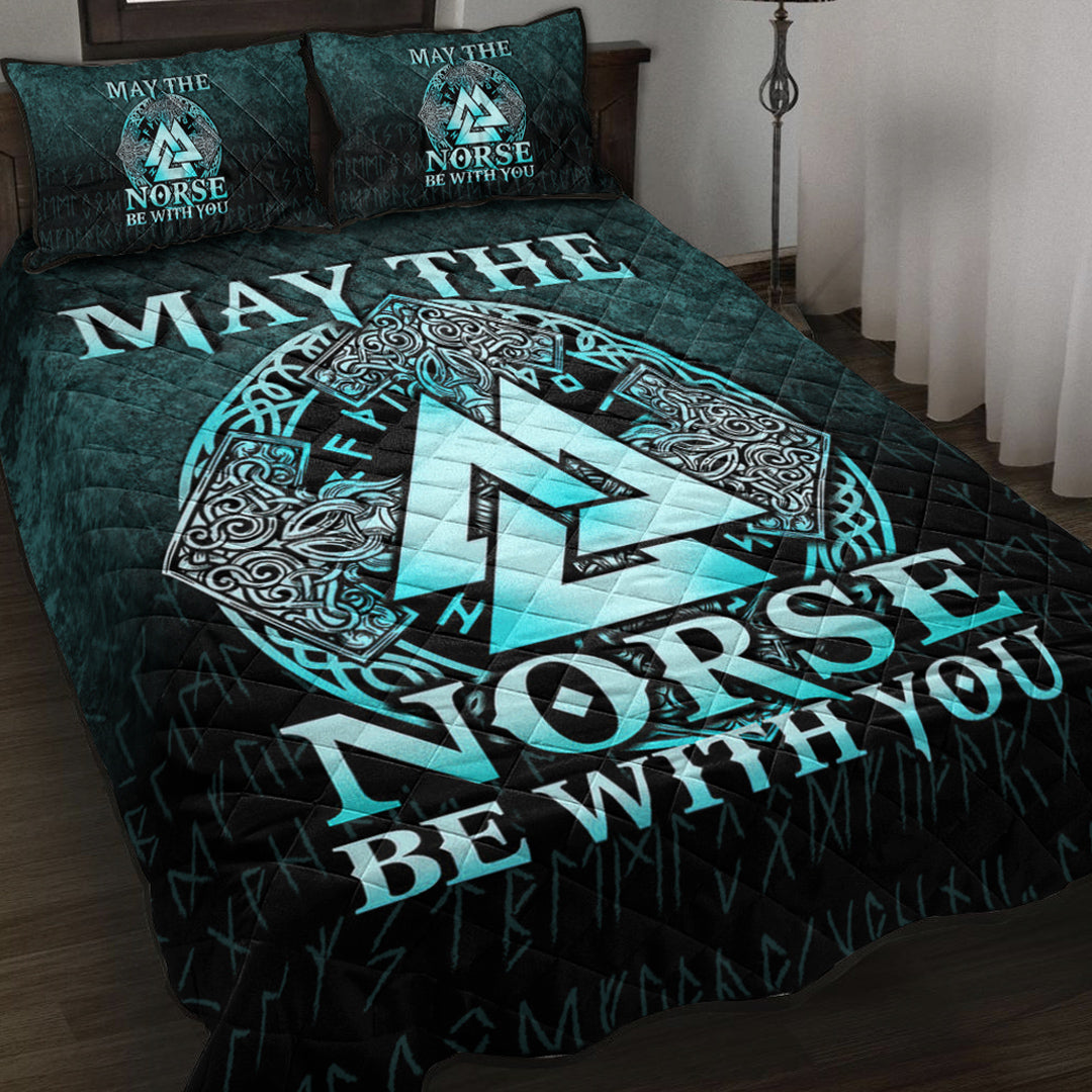 viking-quilt-bed-set-may-the-norse-be-with-you-viking-cyan-version-quilt-bed-set