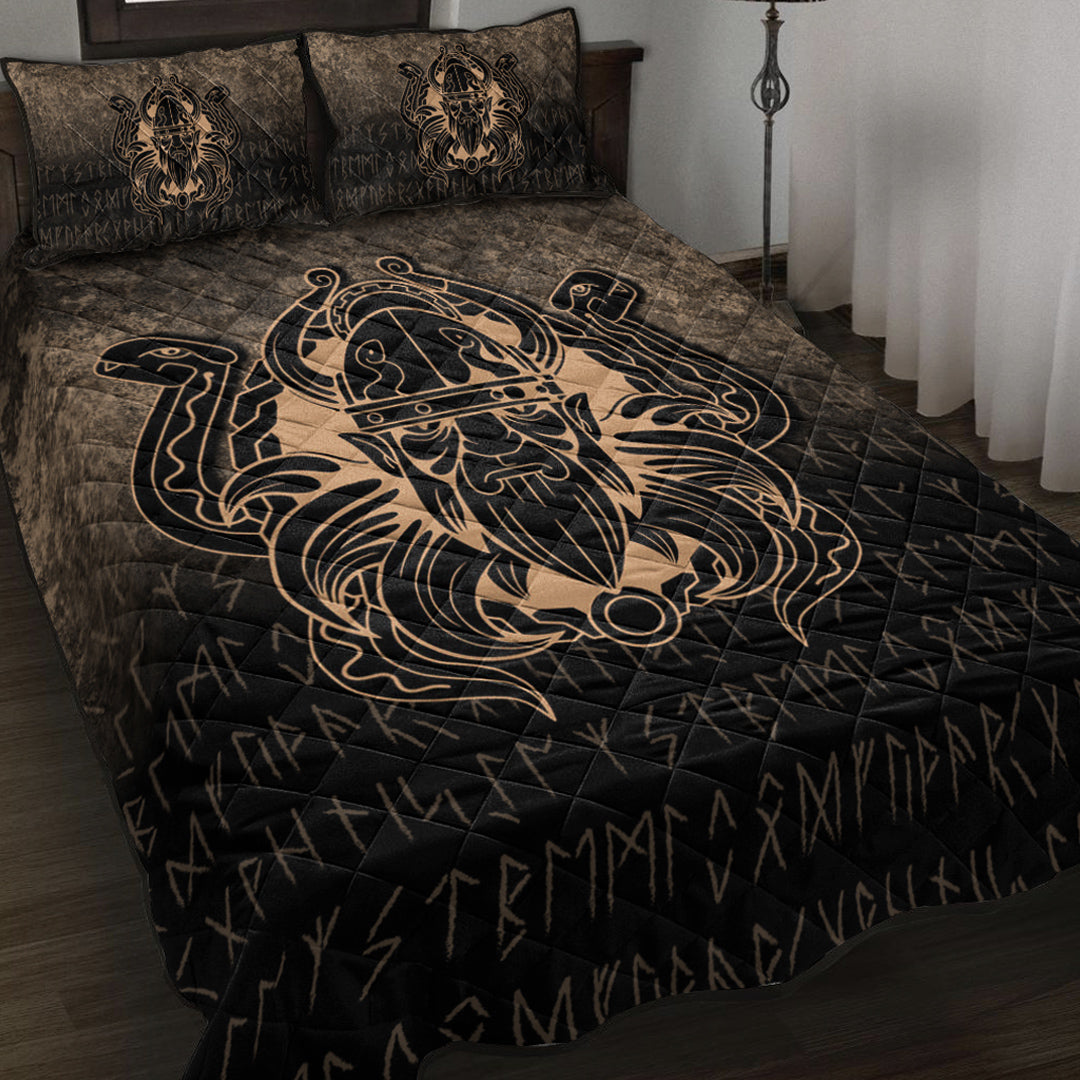 viking-quilt-bed-set-nordic-warrior-valhalla-norse-gold-version-quilt-bed-set