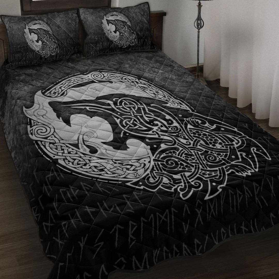 viking-quilt-bed-set-fenrir-viking-3d-tattoo-special-version-quilt-bed-set