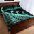 New Zealand Rugby Maori Quilt Bed Set Silver Fern Koru Vibes Turquoise LT8 - Wonder Print Shop