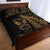 New Zealand Haka Rugby Maori Quilt Bed Set Silver Fern Vibes Gold LT8 - Wonder Print Shop