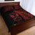 New Zealand Haka Rugby Maori Quilt Bed Set Silver Fern Vibes Red LT8 - Wonder Print Shop