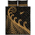 New Zealand Rugby Maori Quilt Bed Set Silver Fern Koru Vibes Gold LT8 - Wonder Print Shop