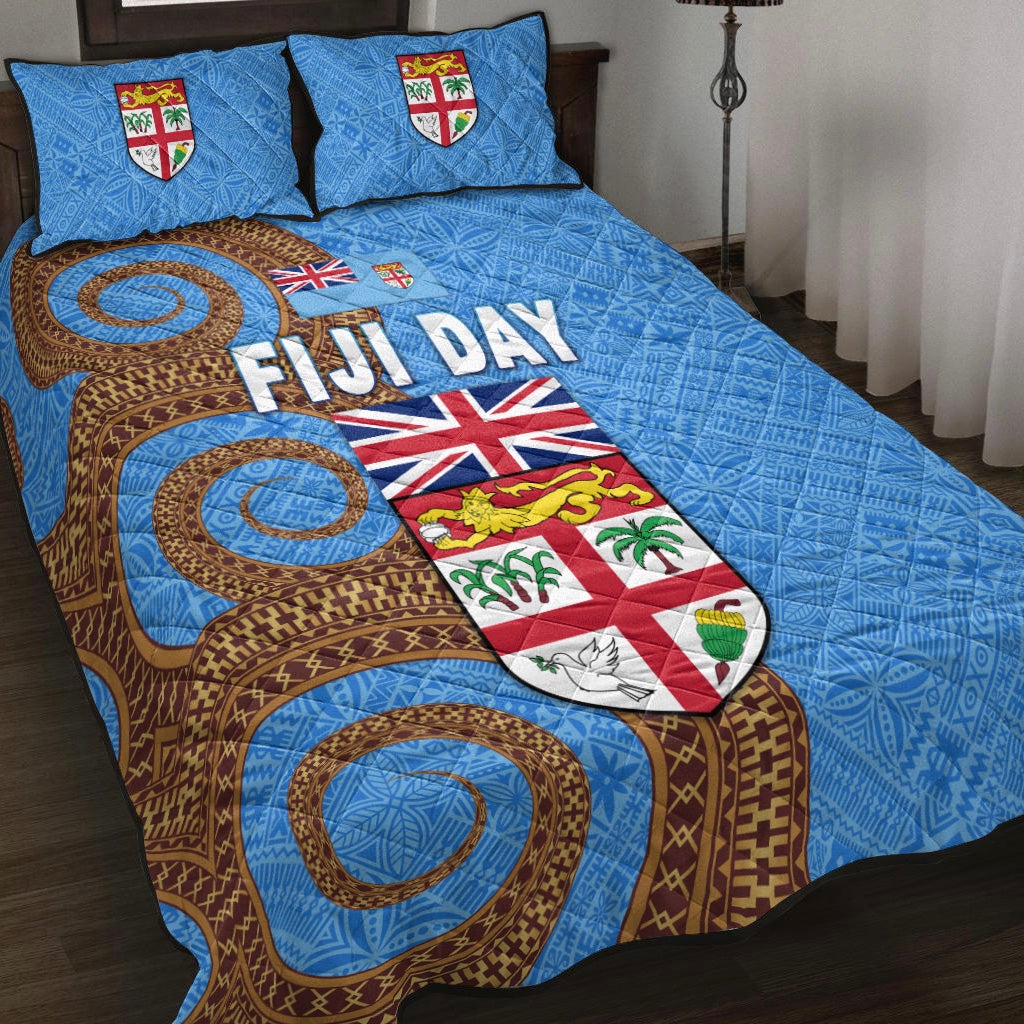 Fiji Day Quilt Bed Set Independence Anniversary Simple Style LT8 - Wonder Print Shop