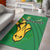 South Africa Rugby Area Rug Bokke Springbok With African Pattern Stronger Together - Wonder Print Shop