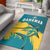 Bahamas Area Rug Blue Marlin With Bahamian Coat Of Arms - Wonder Print Shop