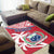 Samoa Area Rug Samoan Coat Of Arms With Coconut Red Style - Wonder Print Shop