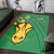 South Africa Rugby Area Rug Bokke Springbok With African Pattern Stronger Together - Wonder Print Shop