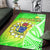 Happy Mangaia Gospel Day Area Rug Cook Islands Coat of Arms Polynesian Pattern - Wonder Print Shop